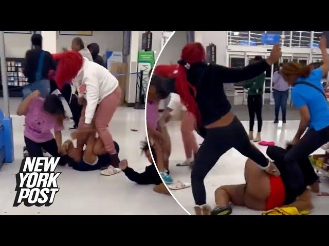 Video shows wild brawl raging inside Missouri Walmart | New York Post