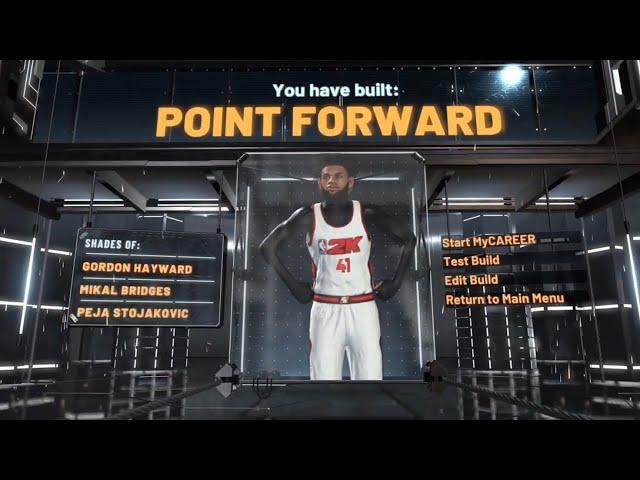 BEST POINT FORWARD BUILD + BADGES IN NBA 2K22 CURRENT GEN