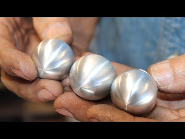 Fast & Easy Way to Fabricate Metal Spheres/Circular Balls on Lathe!