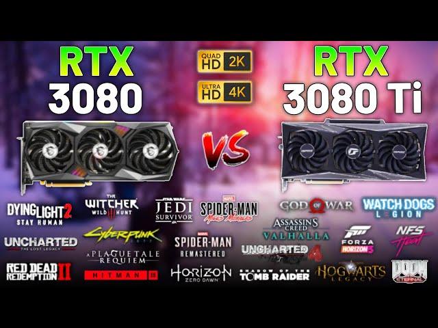 20 Games on RTX 3080 vs RTX 3080 Ti in 2023 - 1440p & 4K