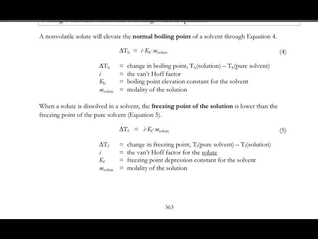 Chemistry 1 Properties Of Solutions Activity Intro Video