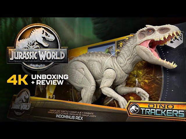 NEW Jurassic World Camouflage 'N Battle Indominus Rex Toy Unboxing & Review 4K / collectjurassic.com