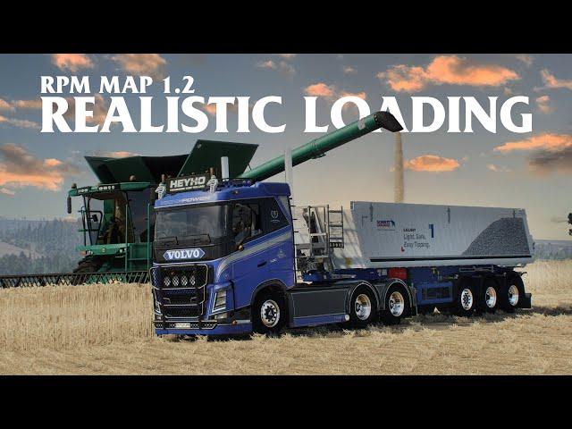 Realistic Wheat Loading in ETS2 | Volvo FH & Schmitz Trailer in Action! RPM Map 1.2 | Location BANN