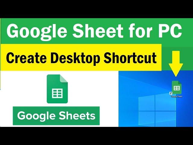 Google Sheets for Windows PC | How to Create Google Sheet Desktop Shortcut On PC | #googlesheet