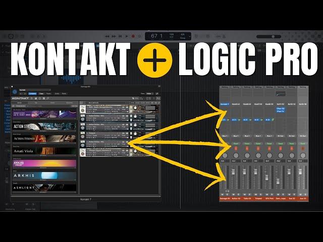 LOGIC PRO + KONTAKT | How To Use MULTI-OUTPUT Mode