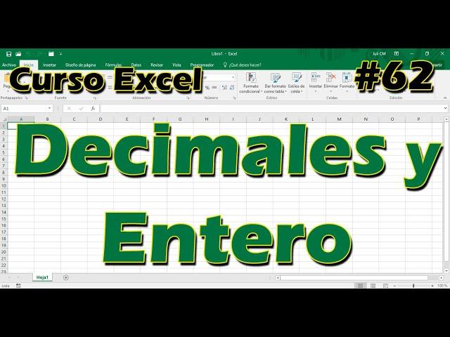 CURSO EXCEL [62] ► DECIMALES y FÓRMULA ENTERO 0️⃣,1️⃣ - 2024