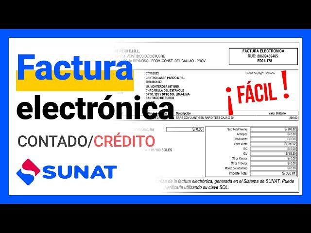 Cómo Emitir una FACTURA ELECTRÓNICA Sunat 2023 - Paso a paso