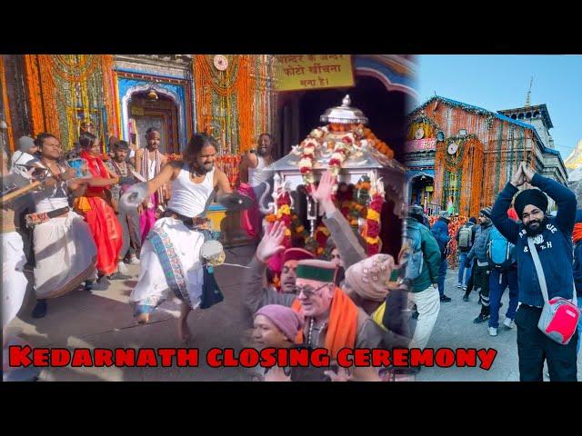 kedarnath dham 2023 first video from closing ceremony