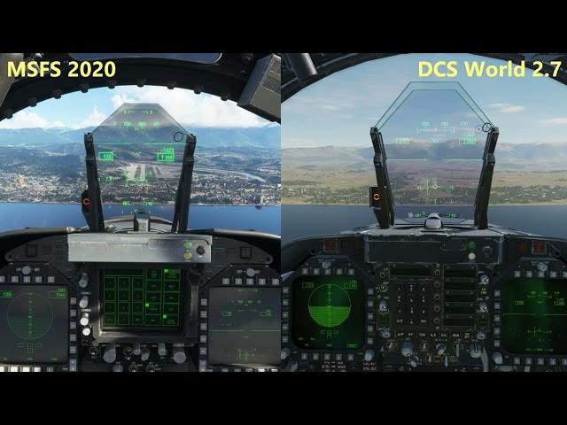 F/A-18 Landing on the Sochi Airport - Microsoft Flight Simulator 2020 vs DCS World 2.7 Comparison