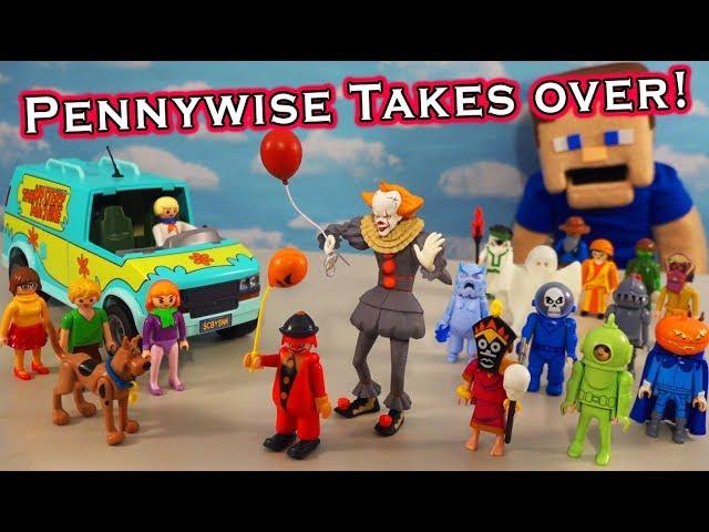 Scooby Doo vs. PENNYWISE & Villain MONSTERS! Playmobil Blind Bag Unboxing