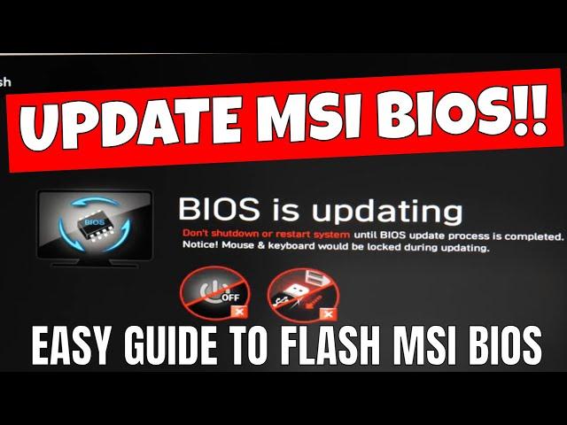 How To Flash Update MSI Motherboard BIOS Without USB Flashback Button B650 Edge Wifi