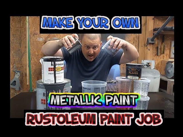 RUSTOLEUM PAINT JOB MAKE YOUR OWN METALLIC PAINT HOW TO