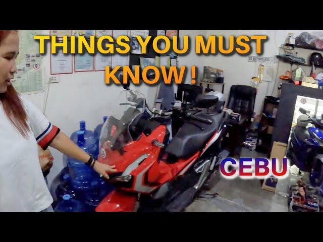 How to rent a Motorbike/ Scooter in Cebu, Philippines 