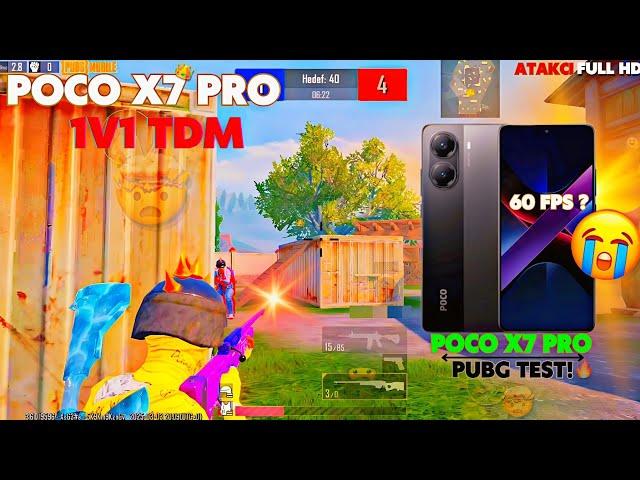 POCO X7 PRO 1V1 TDM PUBG TEST FULL GRAPHİCS  120 FPS+ HDR 