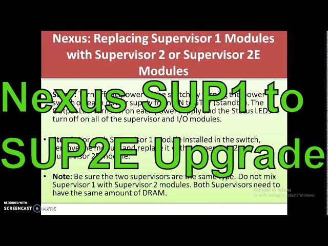 Nexus 7K  SUP1 to SUP2E Upgrade || 20 Steps guidance ||Data Center || Dinesh Kumar M