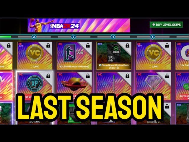 NBA 2K24 ALL SEASON 9 REWARDS (LAST SEASON)