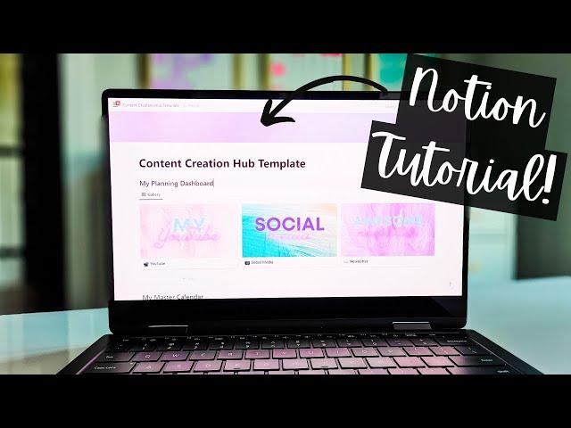 PLAN YOUR SOCIAL MEDIA CONTENT detailed notion tutorial and template