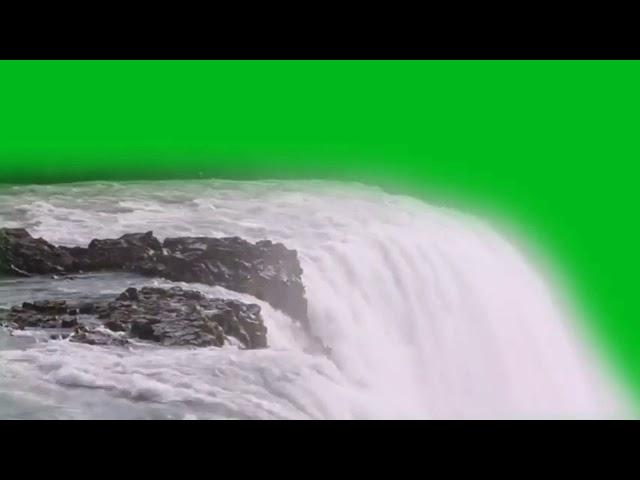 Green screen waterfall VFX/ waterfall green screen video effects/ waterfall video/ no copyright