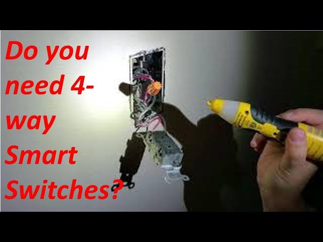 How to install a smart switch on 4-way wiring