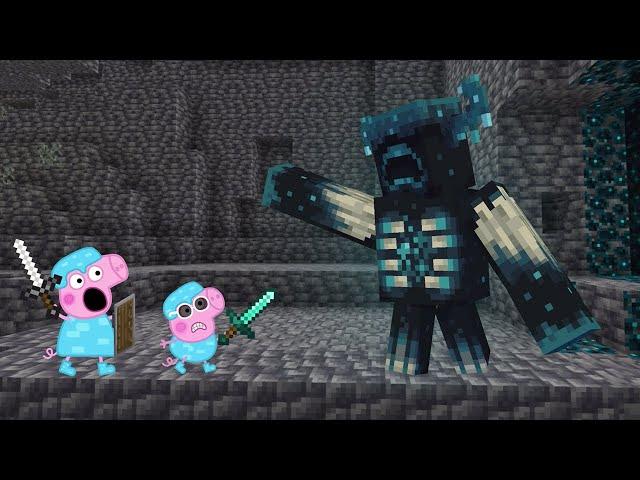 WARDEN Vs Peppa Pig In Minecraft