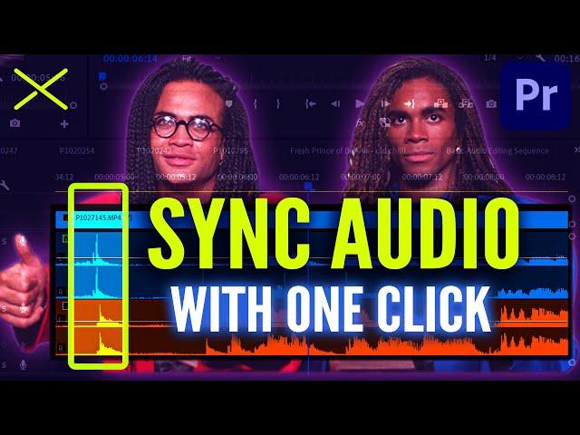 How to SYNC AUDIO and VIDEO with ONE CLICK // Premiere Pro CC 2021 Tutorial