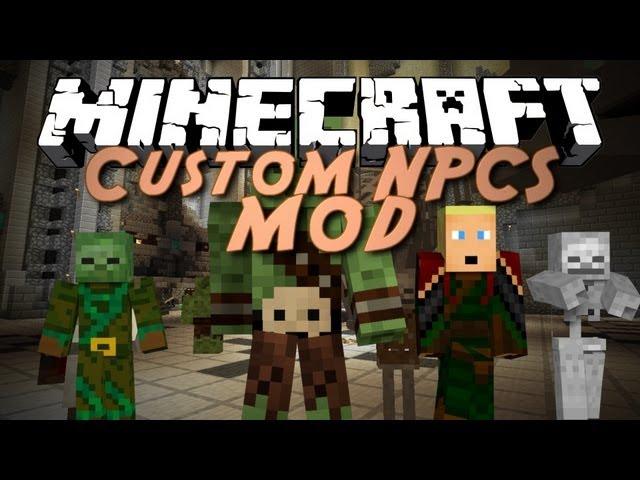 Minecraft Mod Showcase: Custom NPCs! (Make your own NPCS, Quests, and Adventures!)