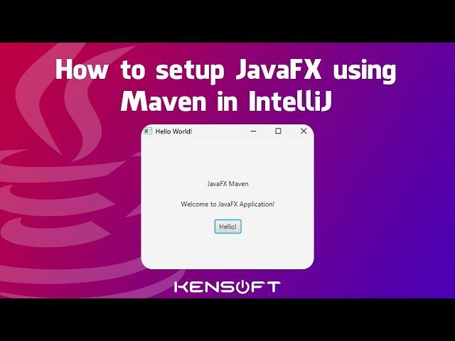 How to setup JavaFX Maven in IntelliJ IDEA 2023