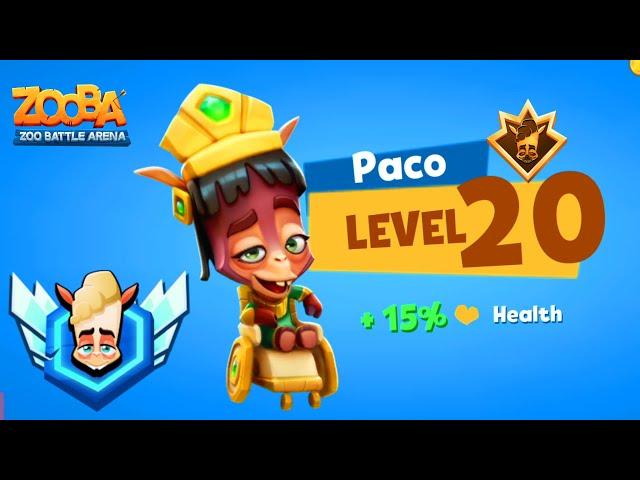 "PACO The Alpaca" - Level 20 Unlocked | Zooba