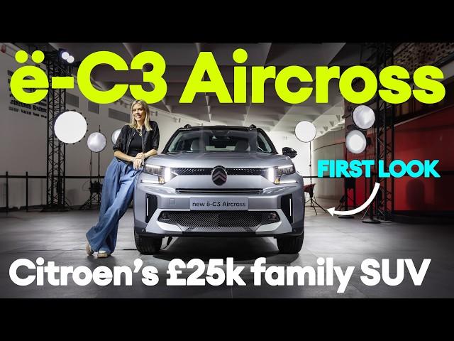 FIRST LOOK: New Citroen e-C3 Aircross. Is this £25k family SUV a winner? | Electrifying