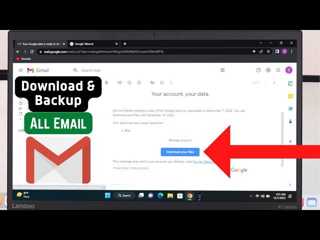 How To Backup and Download All Gmail Emails on Windows!