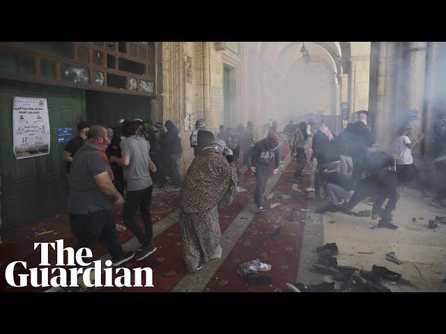 Jerusalem: hundreds injured as violence at al-Aqsa mosque sparks heightened tensions