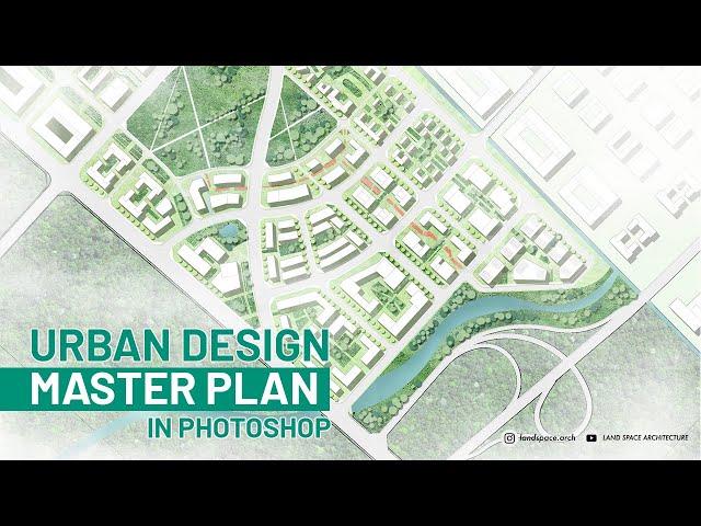 Urban Design Master Plan Rendering | Free building shadow actions