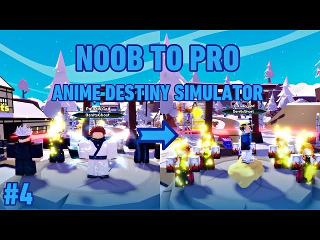 NOOB TO PRO (FINAL) #4 in Anime Destiny Simulator + Got SWORD & REACHED TOP AND MORE!! Roblox