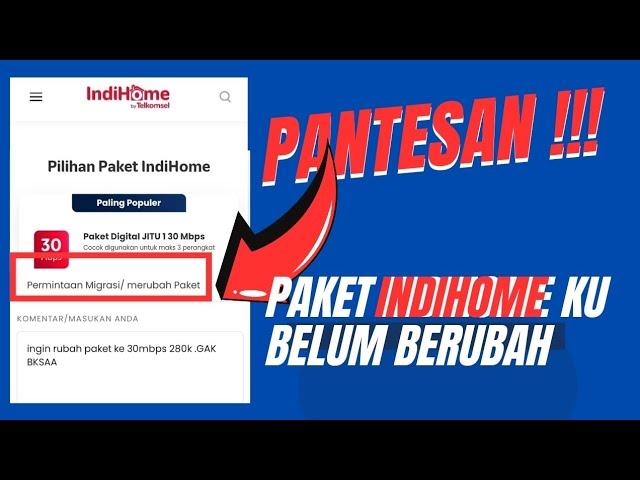 Cara benar merubah paket wifi indihome