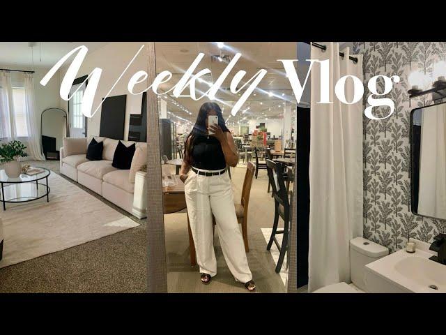 WEEKLY VLOG! DECORATE WITH ME | NEW HOME DECOR | NEW HOME UPDATES | DIY BATHROOM MAKEOVER +more