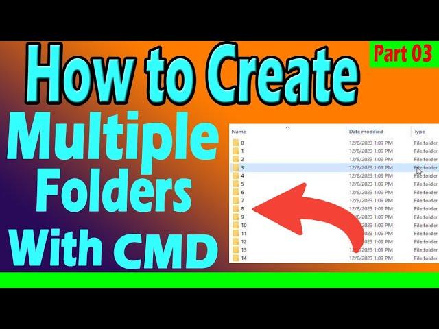 Create multiple folders and subfolders at once on Windows