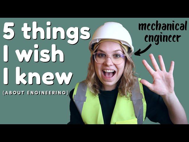 What I Wish I Knew Before Becoming A Mechanical Engineer