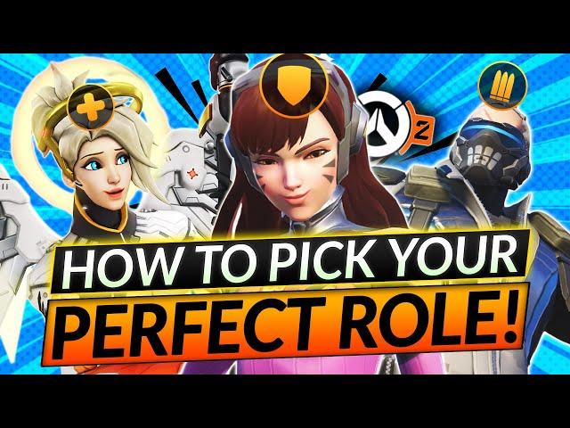 How to Find Your PERFECT MAIN HERO ROLE (Updated) - DPS / Tank / Support - Overwatch 2 Guide