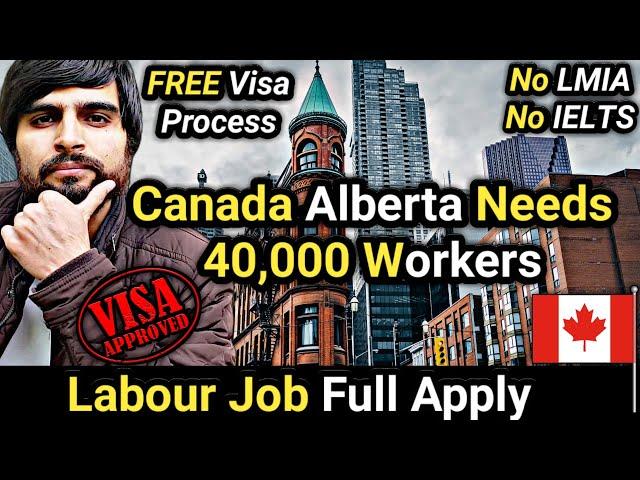 How to Apply Canada Work Visa Online | No IELTS | Unskilled Jobs | Canada Work Permit 2024 | Canada