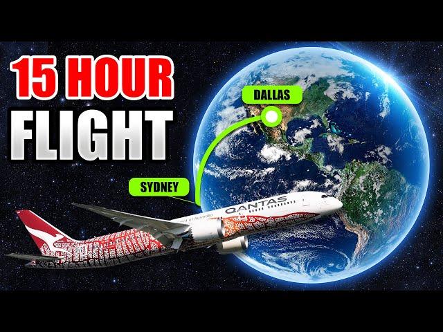 15 Hours Australia to Dallas (WORLD’S LONGEST FLIGHTS)