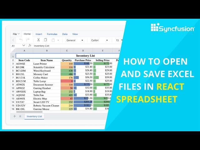 How to Open and Save Excel files in React Spreadsheet