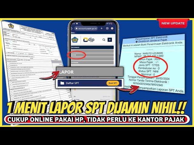 Cara Lapor pajak tahunan pribadi online 2023 • Lapor SPT tahunan di DJP Online