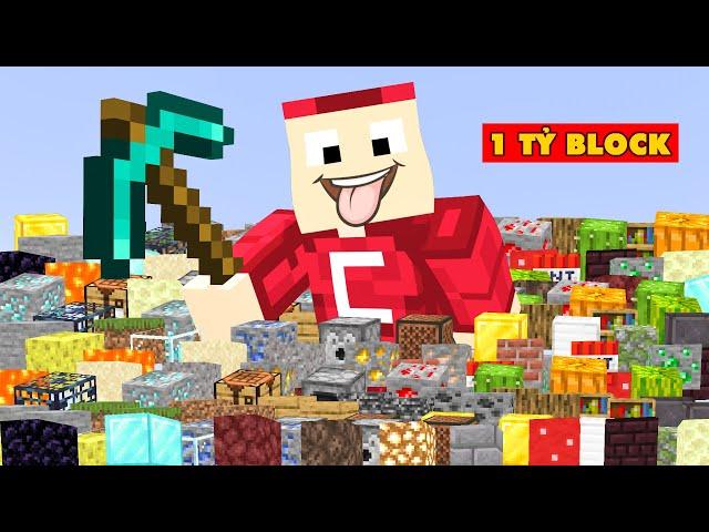 Minecraft Nhưng Đố Ai Đào Được 1 Tỷ Block