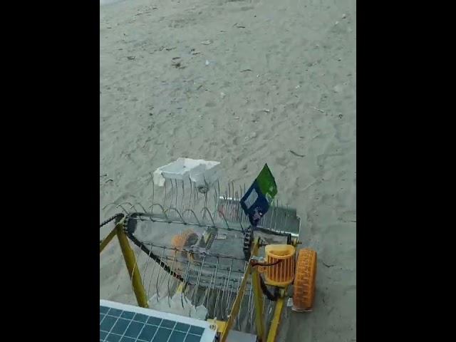 WIRELESs Mobile Operated Beach Cleaner Robot-Results