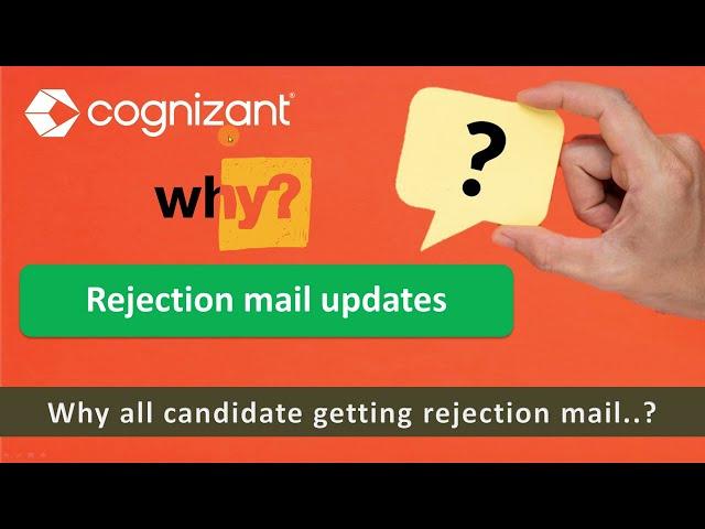 Cognizant Rejection Mail Updates | Rejected after TR | Rejected after HR | StudyStool |