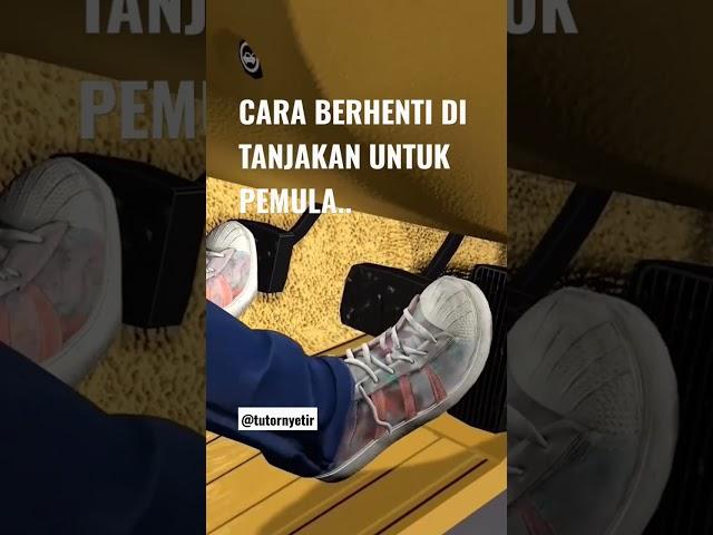 Cara berhenti di tanjakan untuk pemula..#stirmobil #tutorial