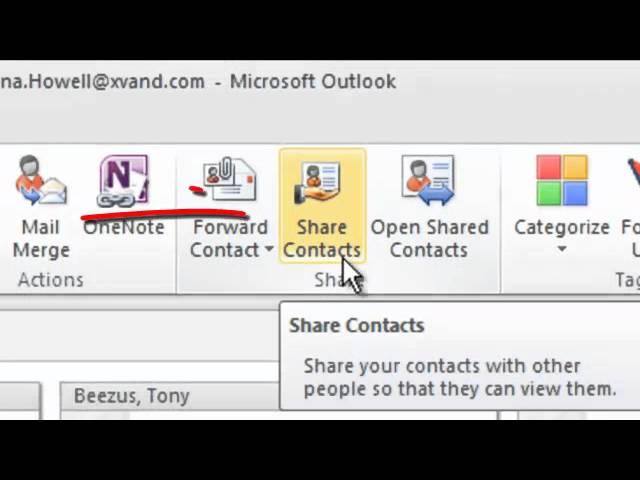 IT Support Tech Tip: Sharing a Contact on Outlook