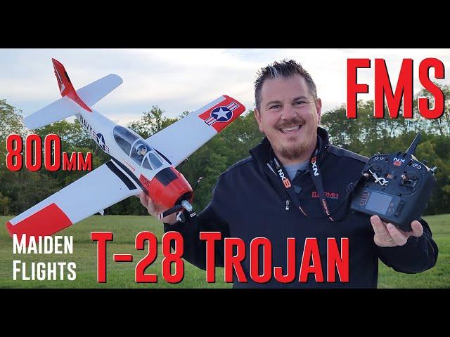 FMS - T-28 Trojan - 800mm - Maiden Flights