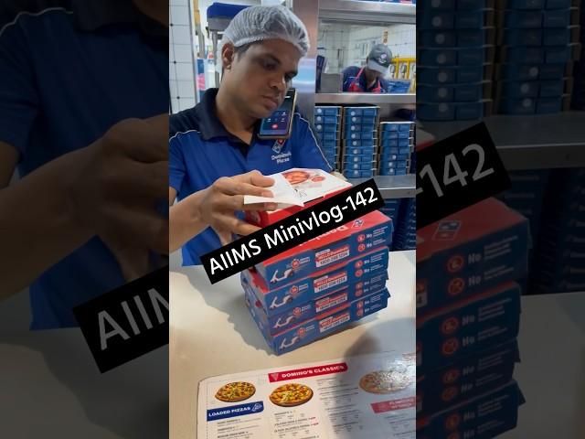 AIIMS Minivlog-142 | Free Dominos Pizza ? #mbbslife #mbbs #neet2024 #neetmotivation #aiimsdelhi