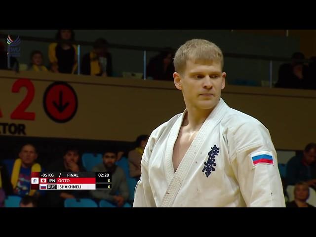 Ishakhneli Vitalii (Russia) vs Goto Yuta (Japan) Final Men -95 kg.